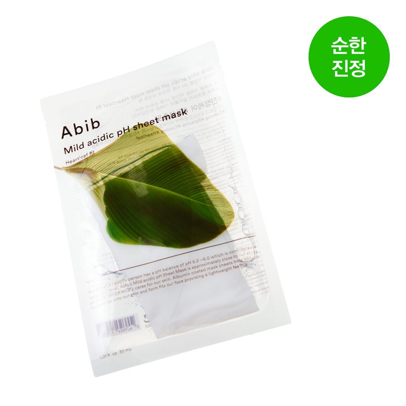 Abib Mild Acidic pH Sheet Mask Heartleaf Fit 10P