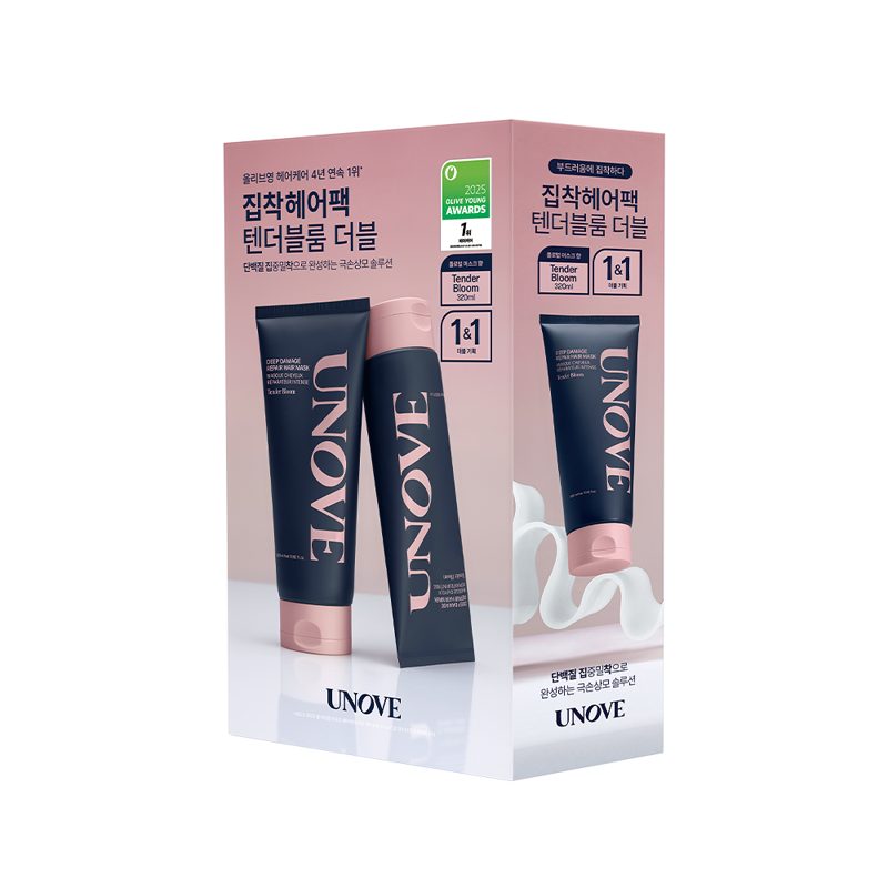 UNOVE Deep Damage Repair Hair Mask (Treatment / Hair Pack) 320mL Double Pack (5 Options)