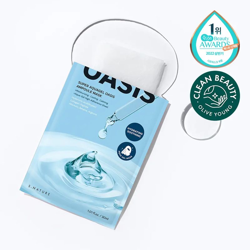 S.NATURE Super Aqua Gel Oasis Ampoule Mask Sheet 10P
