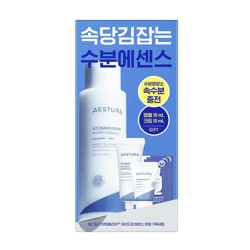 AESTURA Atobarrier 365 Hydro Essence 200mL Special Set (+Cream 10ml+Cera-Hyal Ampoule 10ml)