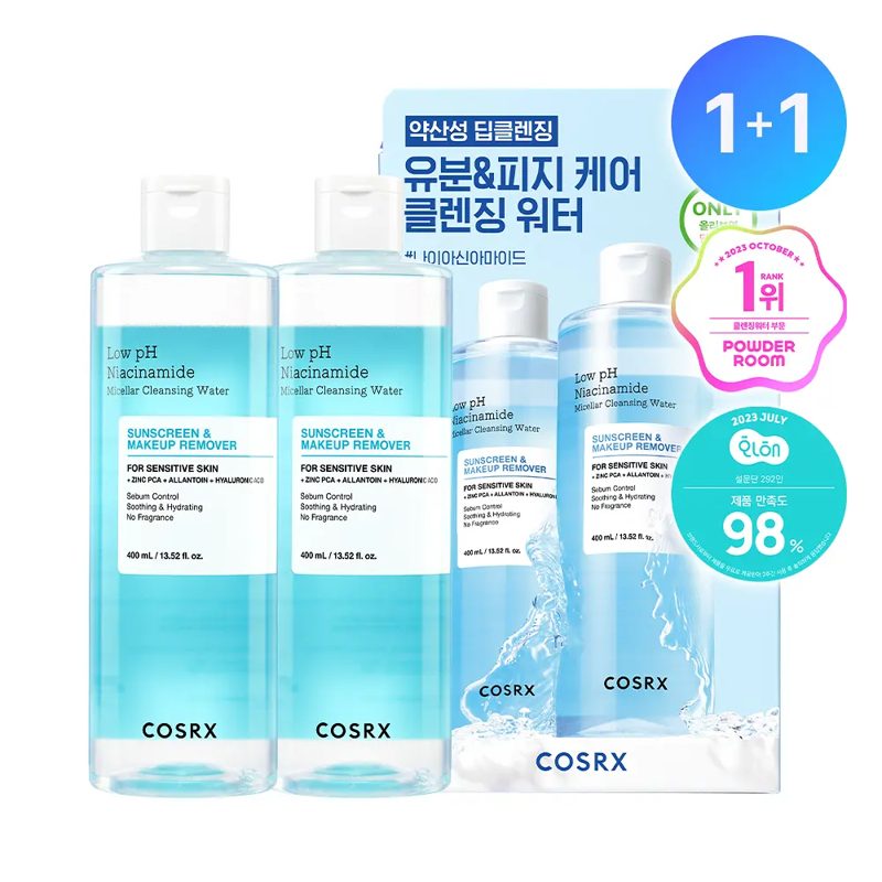 COSRX Low pH Niacinamide Micellar Cleansing Water 400mL